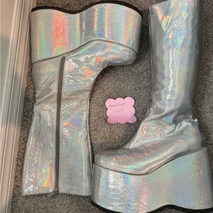Holographic Platform Boots